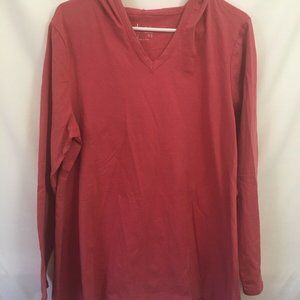 Denim & Co Pullover Tunic Top Hoodie